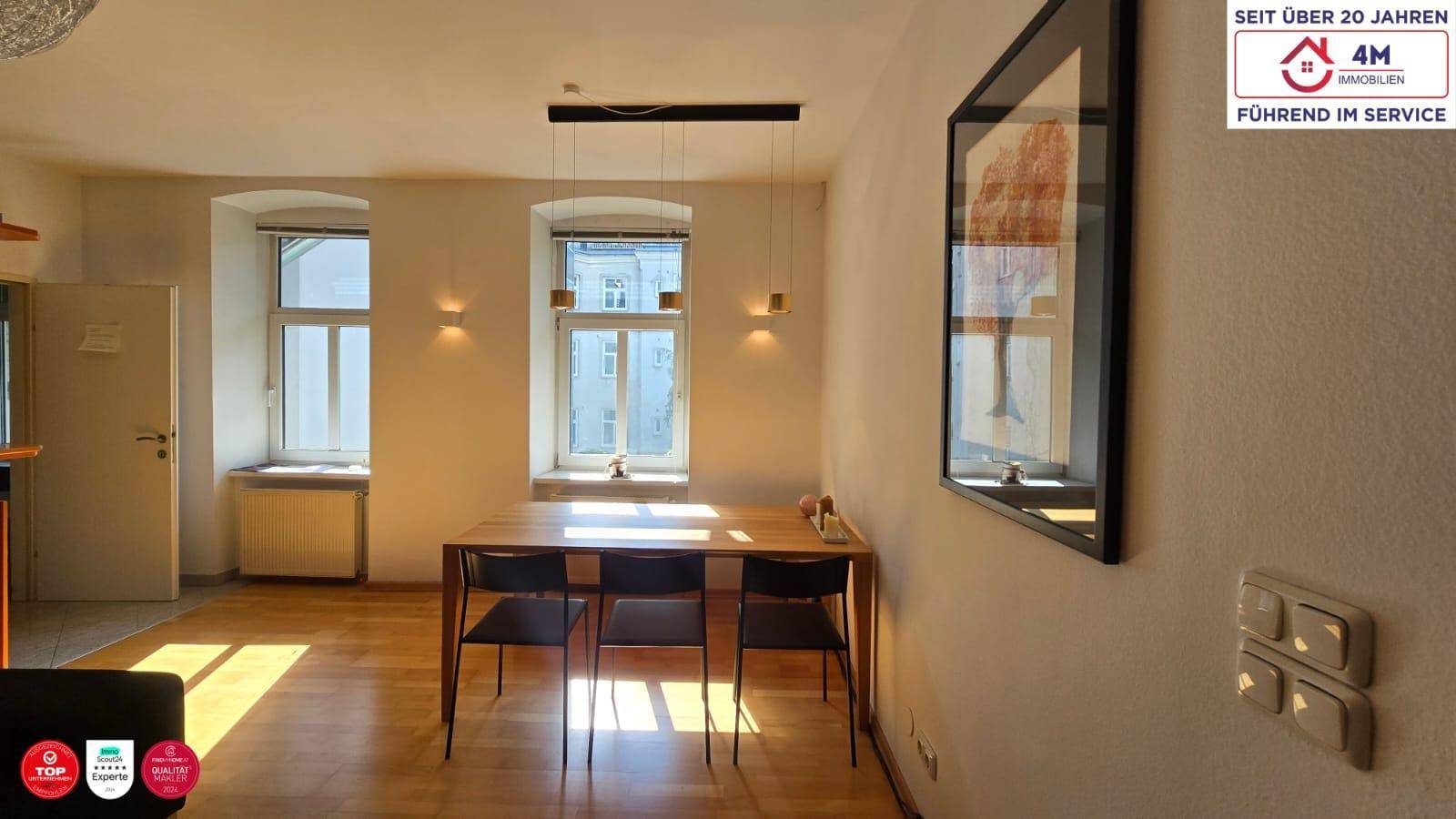 Essbereich im Wohnraum