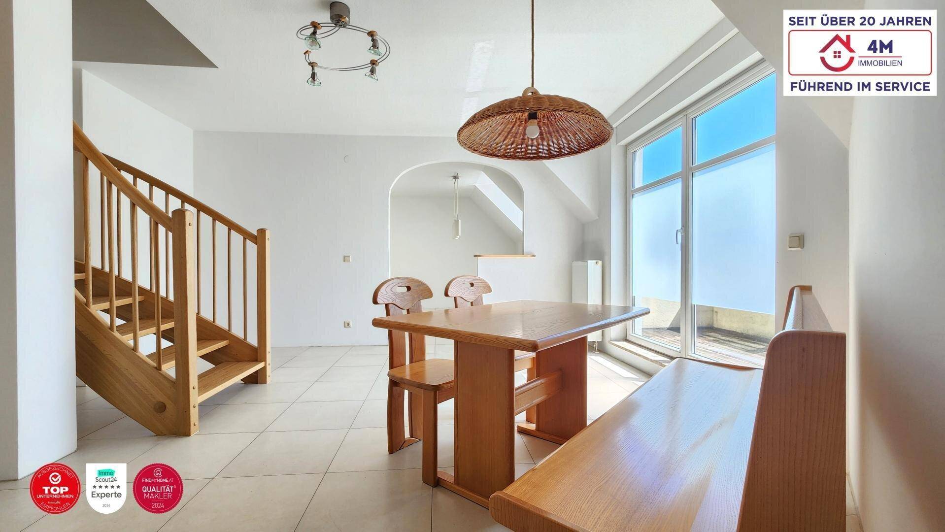 ☀️Sonniges Wohnerlebnis ☀️Dachgeschoss-Maisonette mit zwei Terrassen und Tiefgaragenplatz – pohled 4