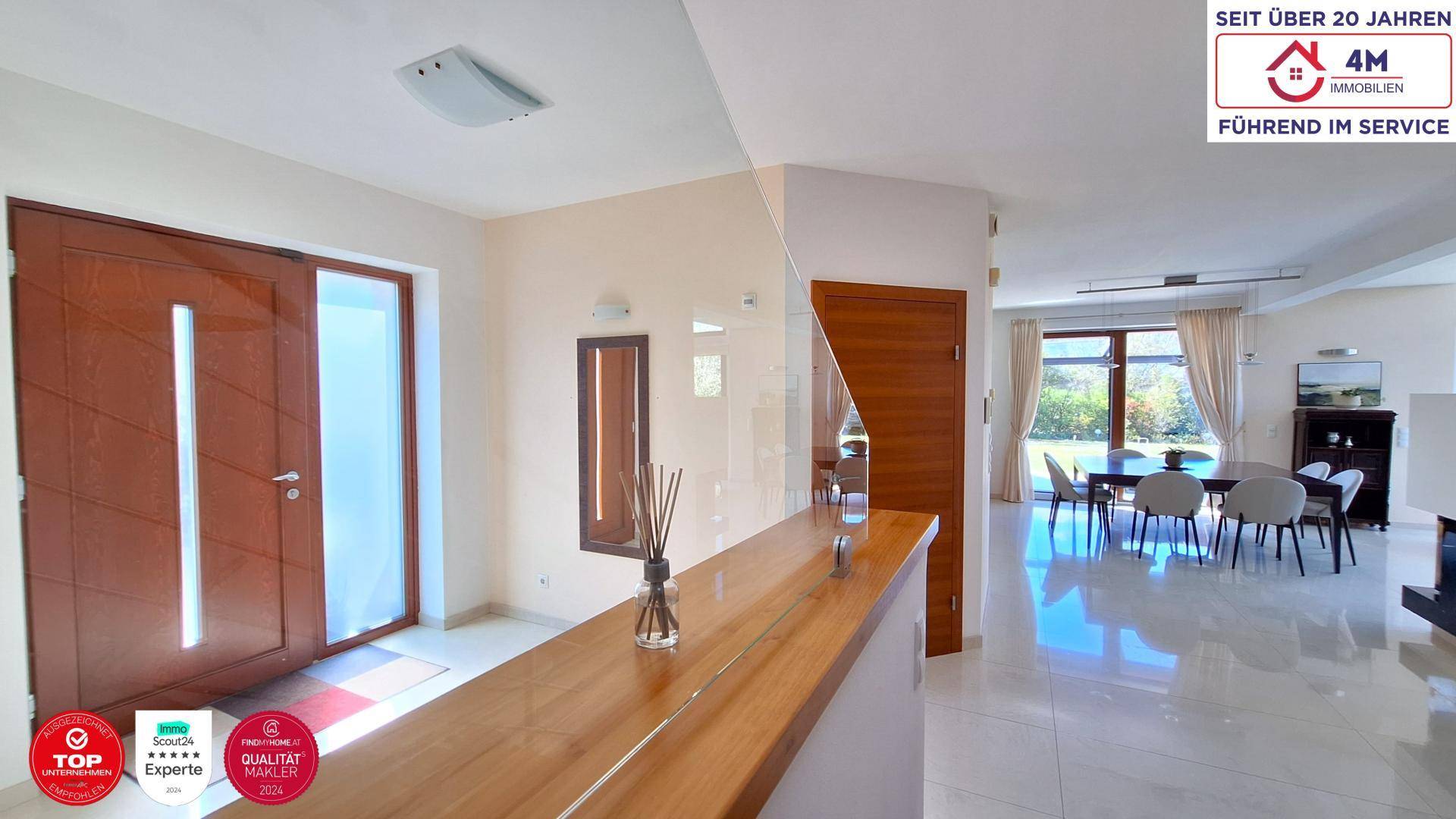 Stilvolle Traumvilla mit 1.270 m² Grundstück und Wienblick - Mehr