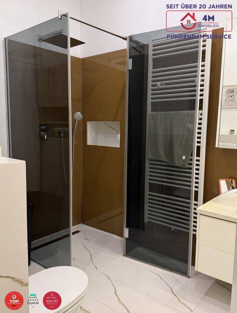 Neue Dusche