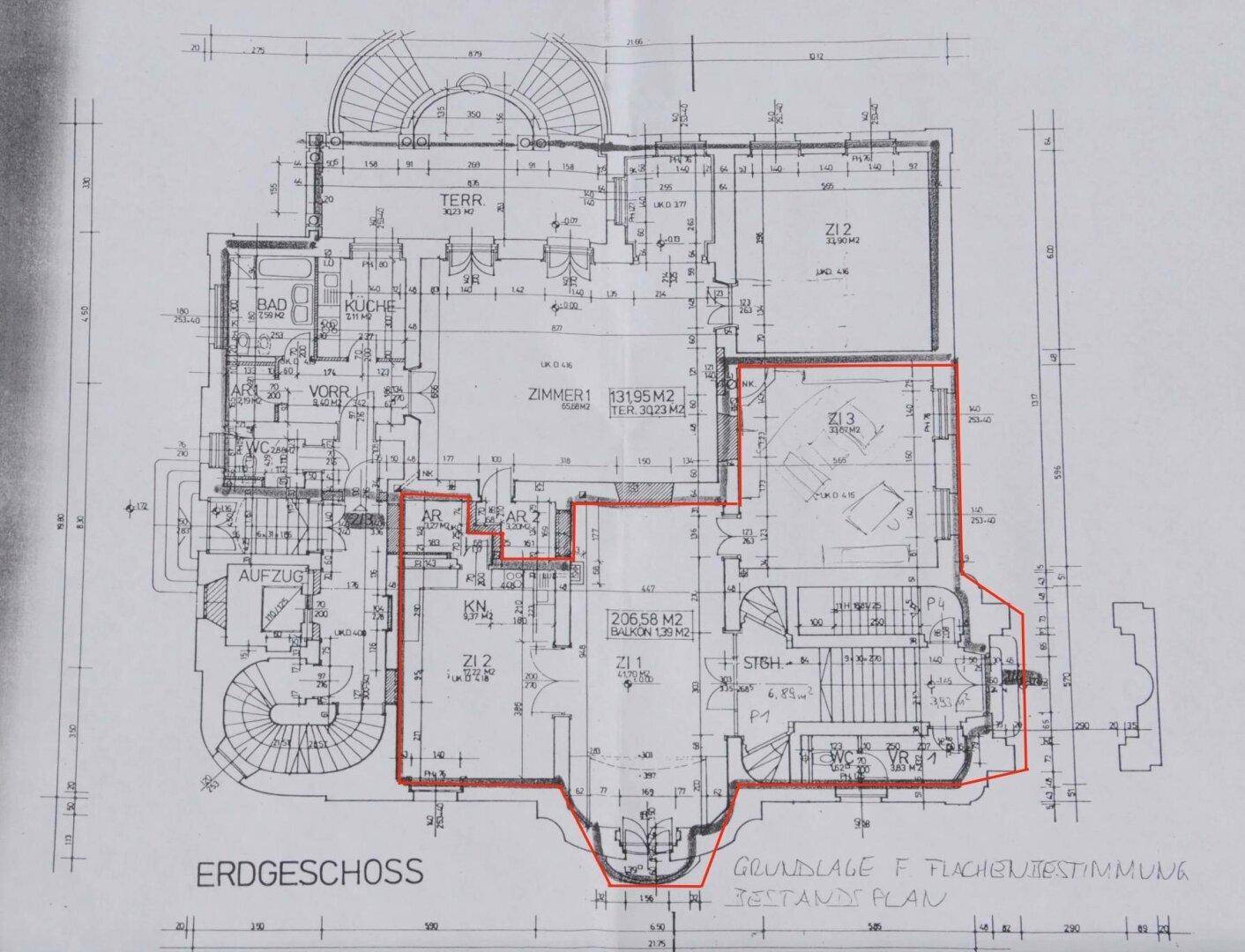 GRUNDRISS UNTERE EBENE