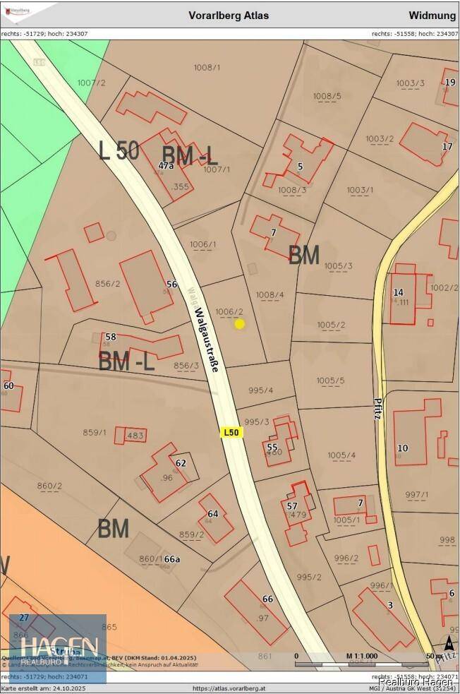 Attraktives Baugrundstück in Göfis – ca. 527 m² für individuelle Gestaltung - Ansicht 5