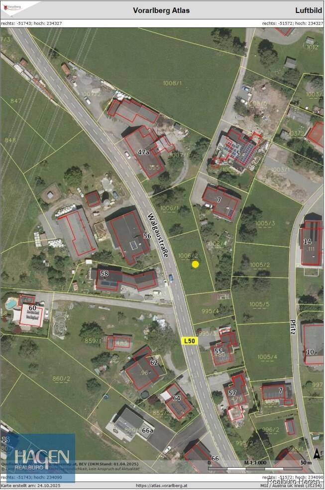 Attraktives Baugrundstück in Göfis – ca. 527 m² für individuelle Gestaltung - Ansicht 4