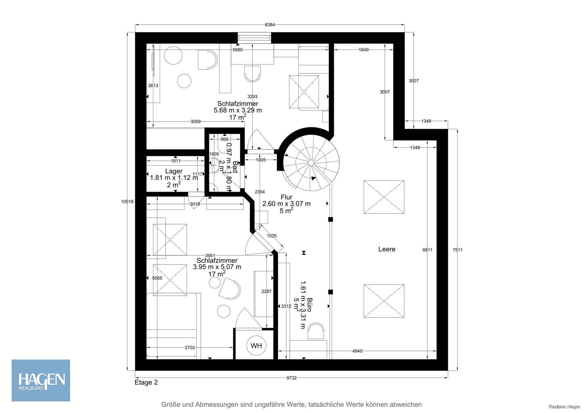 Grundriss Dachgeschoss