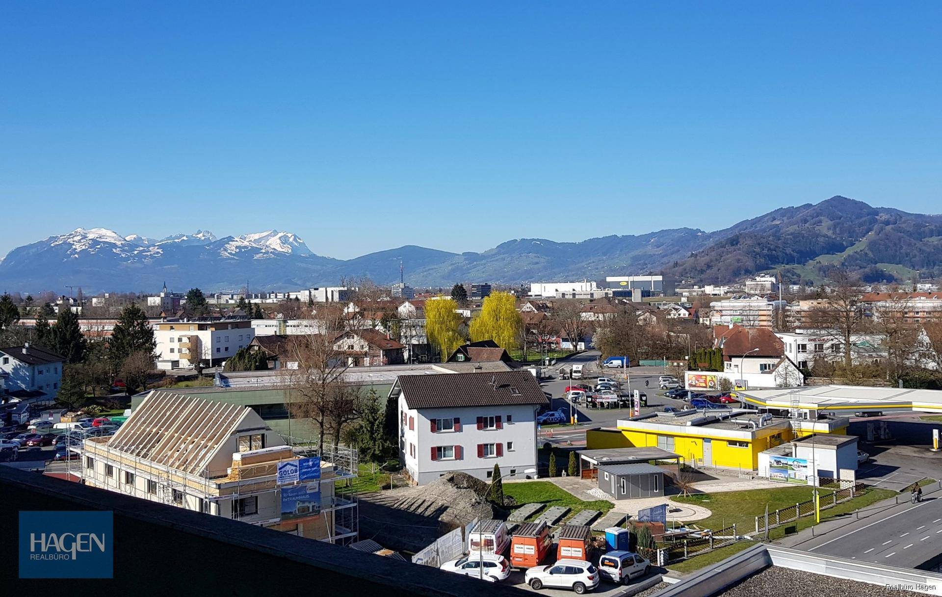 Blick vom Balkon nach Süd West