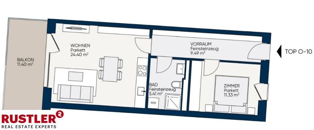 Grundriss Top O-10