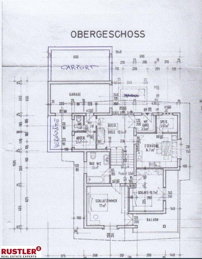 Grundriss Obergescho