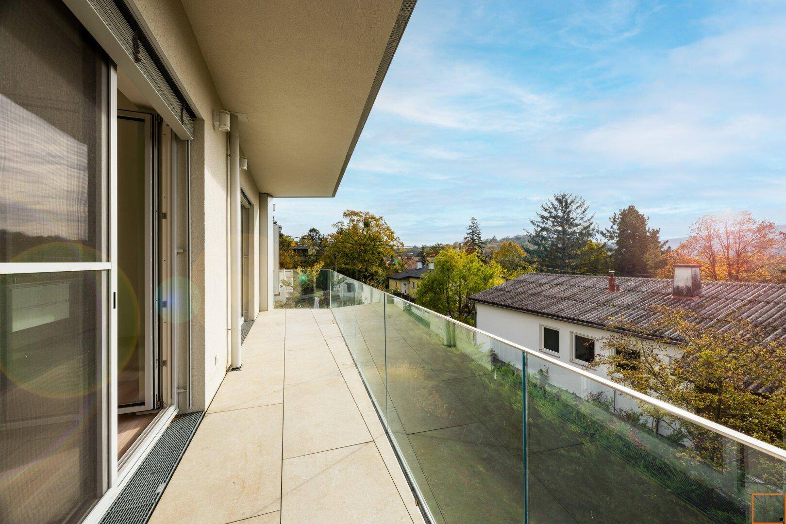 Die Terrasse des Master Bedrooms