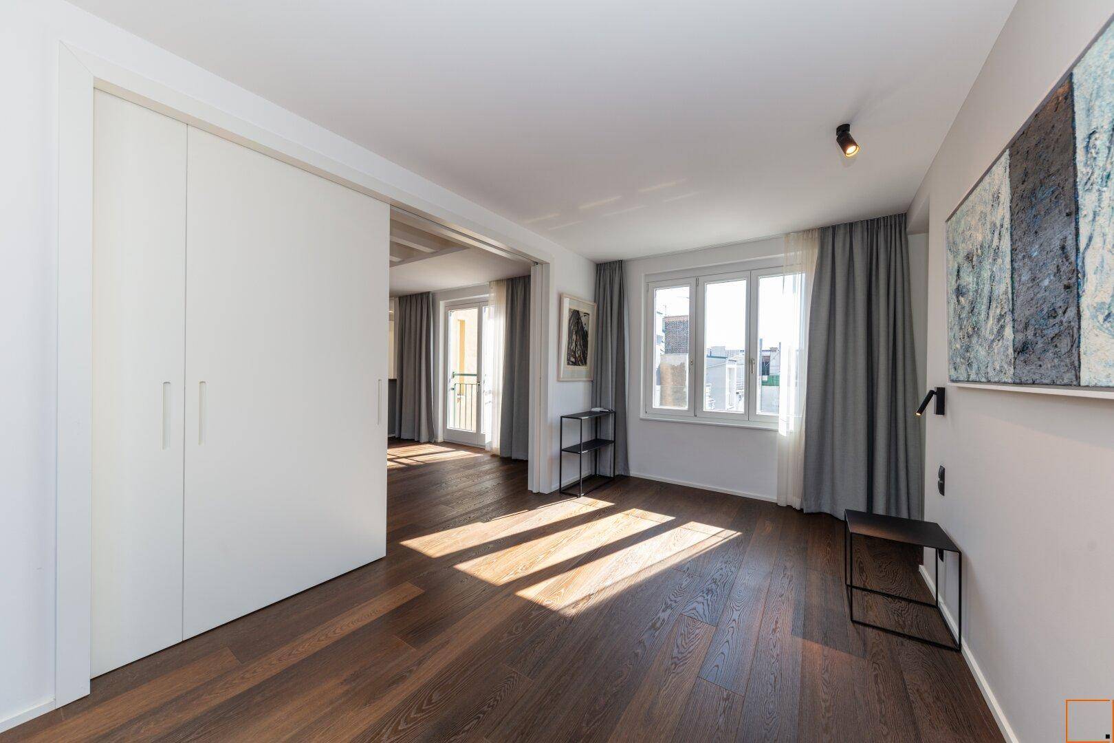 Schlafzimmer Blick Innenhof