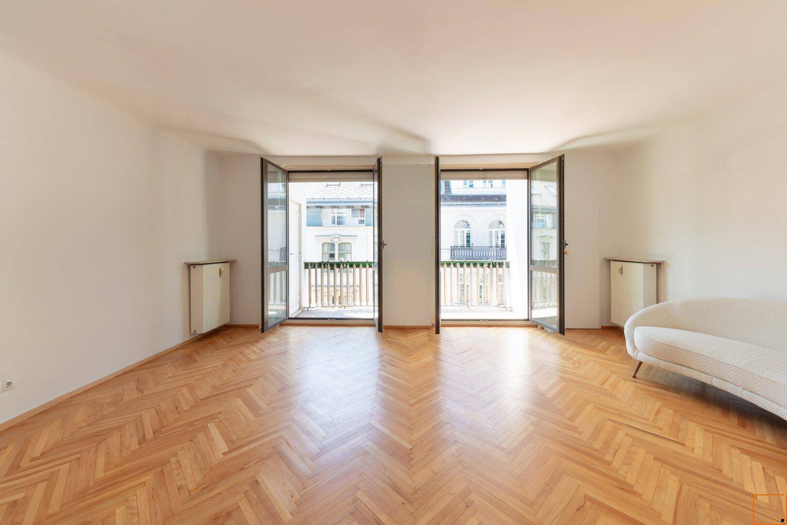 Wohnzimmer mit Terrasse