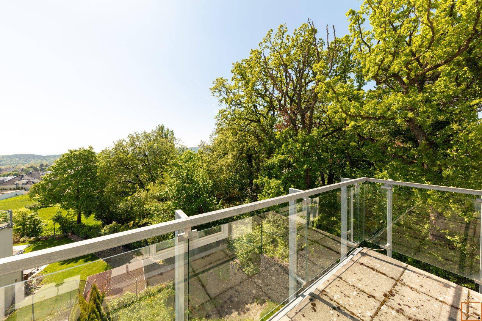 Terrasse mit Grünblick
