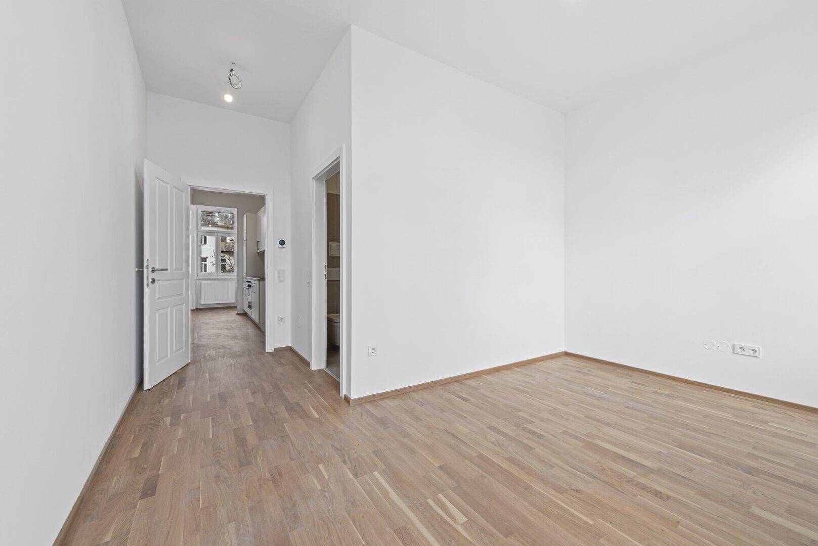 Moderne 1 Zimmer Eigentumswohnung mit Einbauküche - Ansicht 3