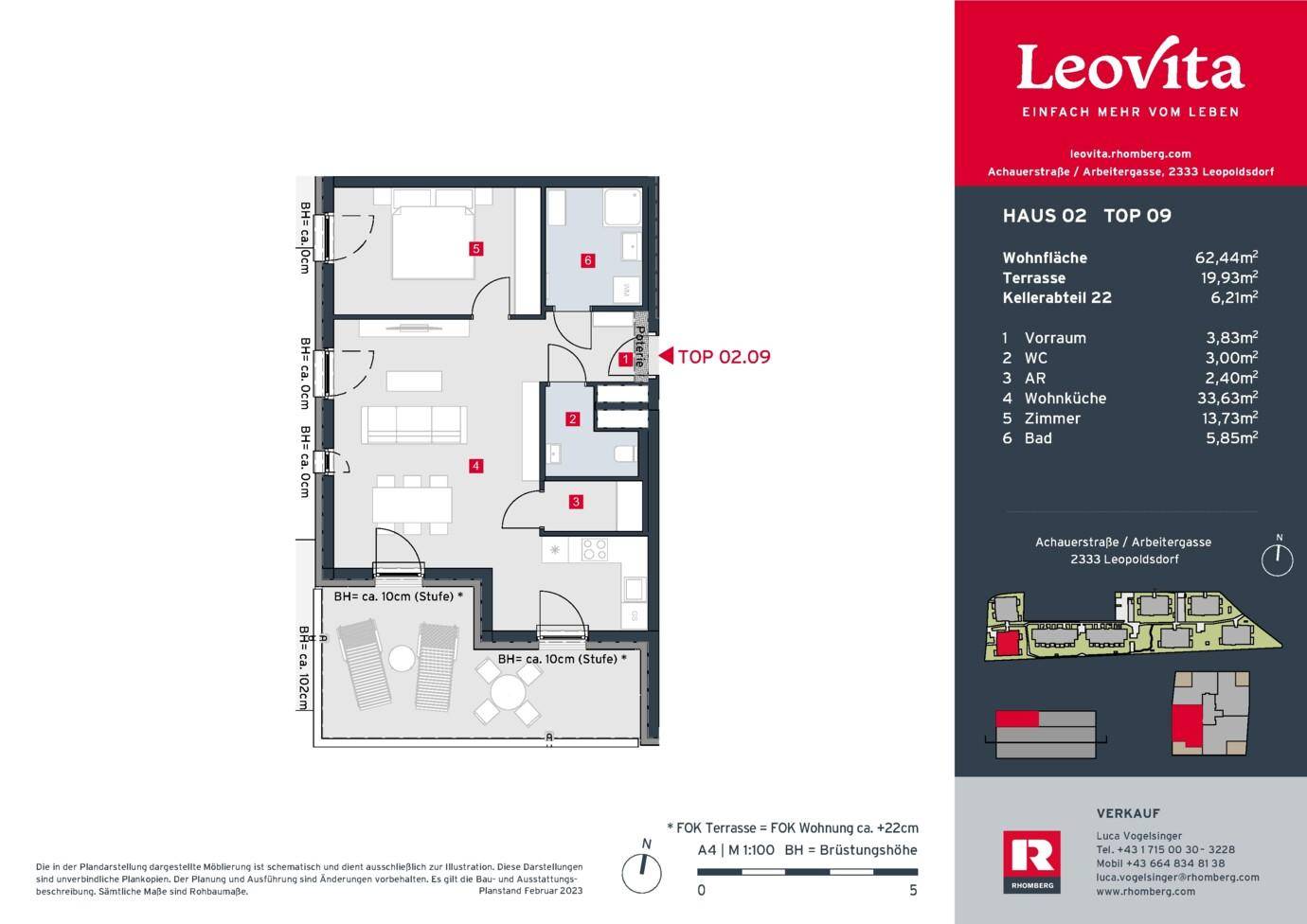 Grundrissplan - Haus 2 Top 9