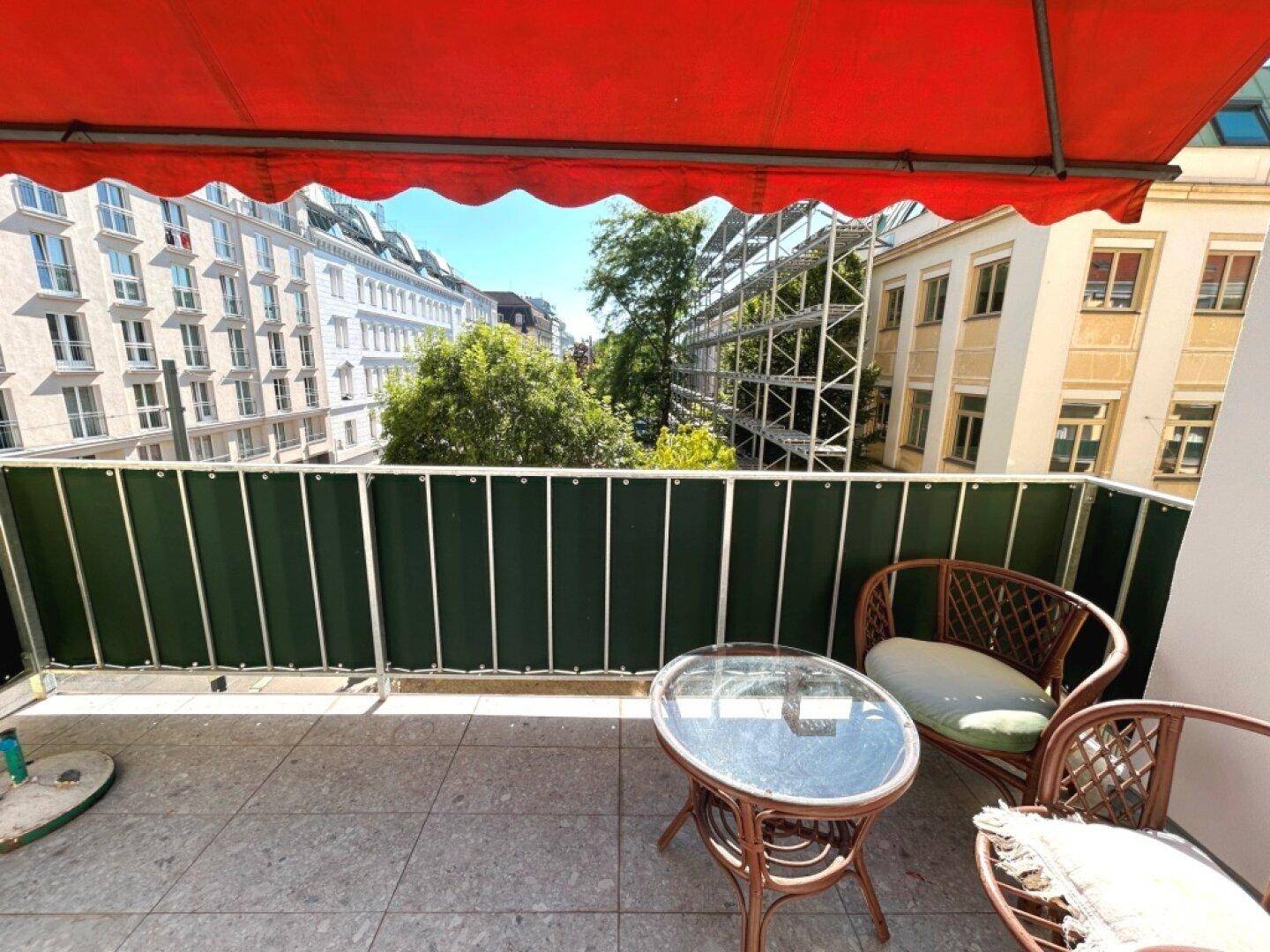 Balkon Aussicht Richtung Westen