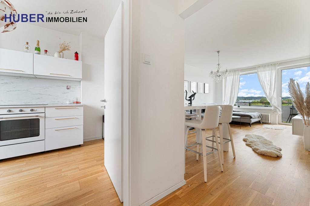 Blick Küche Wohnzimmer