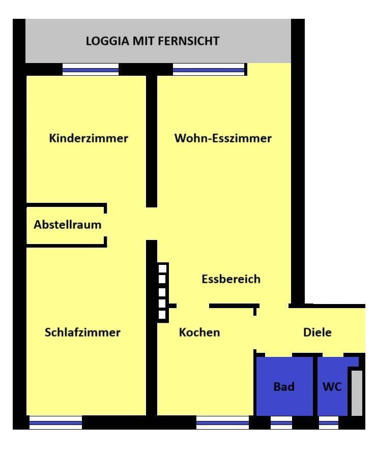 Grundriss-Farbe