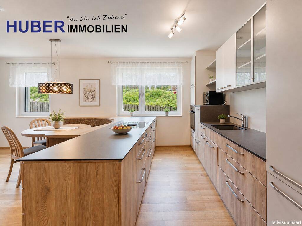 moderne, offene Tischlerküche