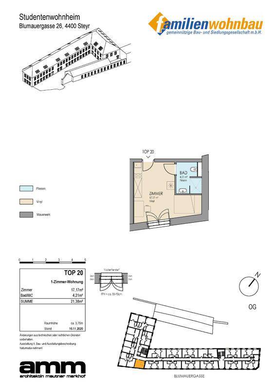 amm1104_StudentenwohnheimSteyr_Verkaufsplaene_Top20