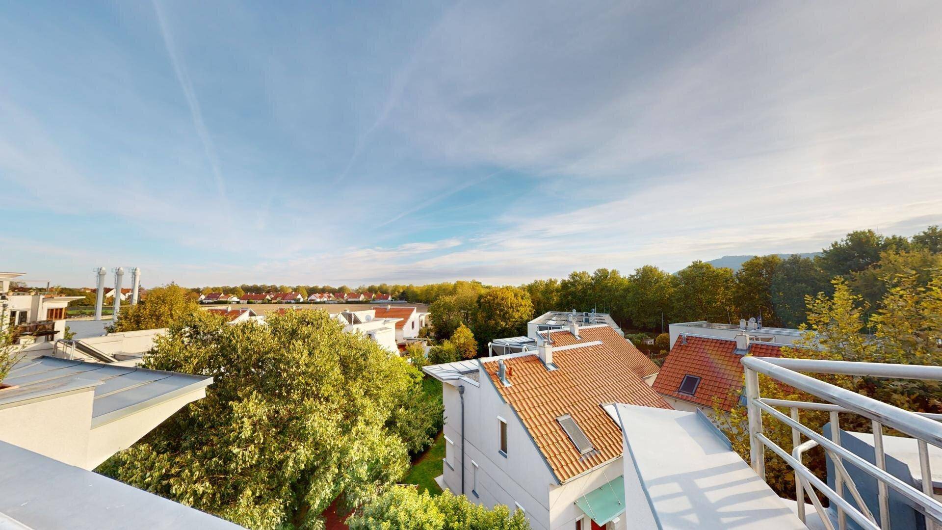 Blick von der Dachterrasse