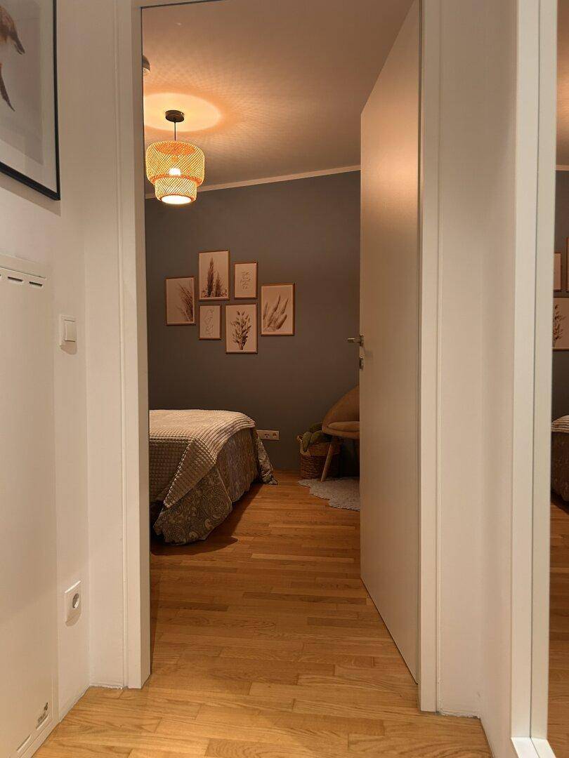 Blick Diele- Schlafzimmer