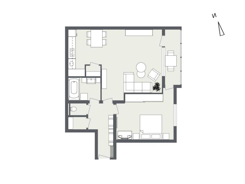 Skizze Grundriss