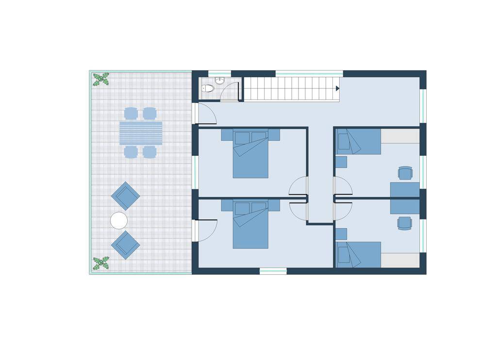 Grundrissplan Obergeschoss