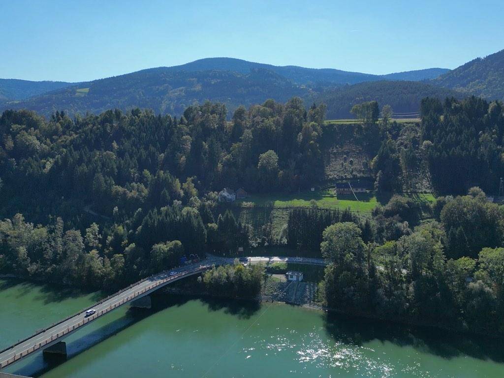 Entfernung Drau