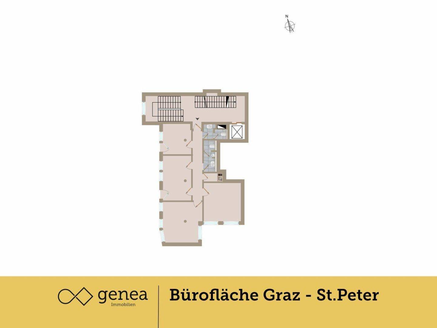 Helles Büro im 3. Stock mit Balkon – Graz St. Peter - Ansicht 3