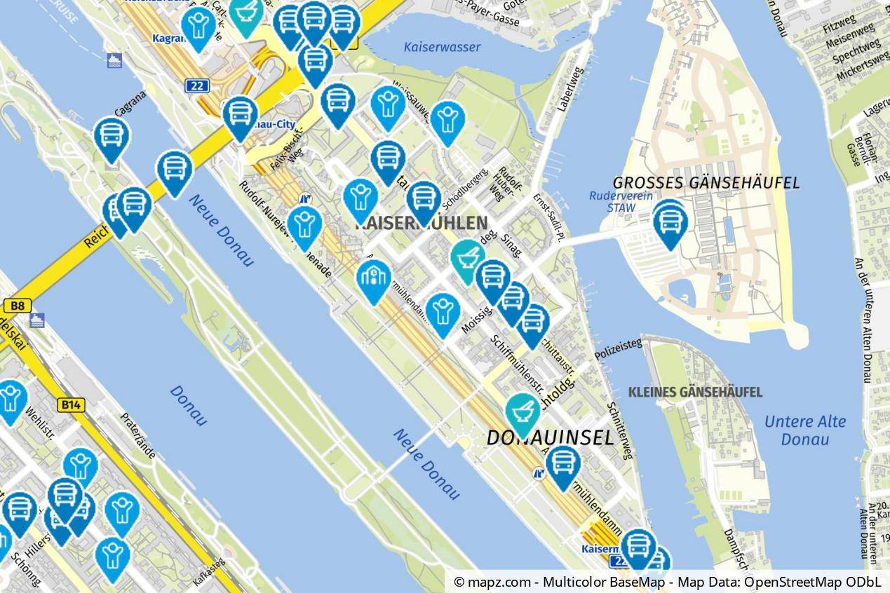 Geolyzer Kartenausschnitt