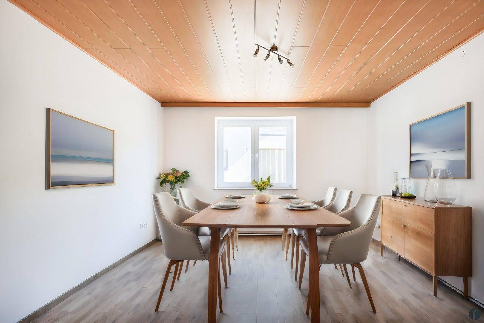 Einrichtungsbeispiel Zimmer 1 als Esszimmer