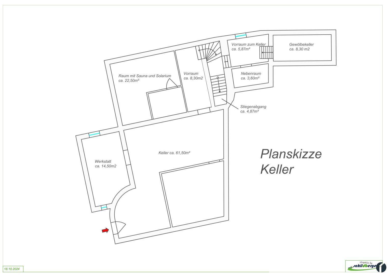 Planskizze Keller