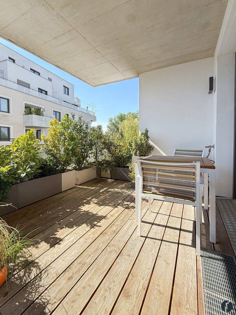 Überdachter Balkon