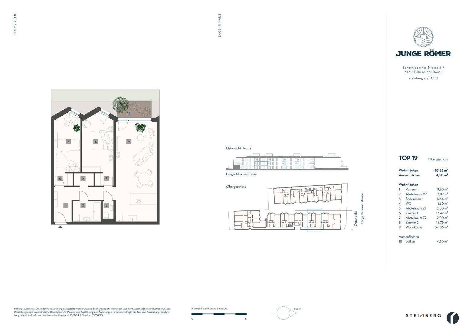 Wohnungsplan Top 19