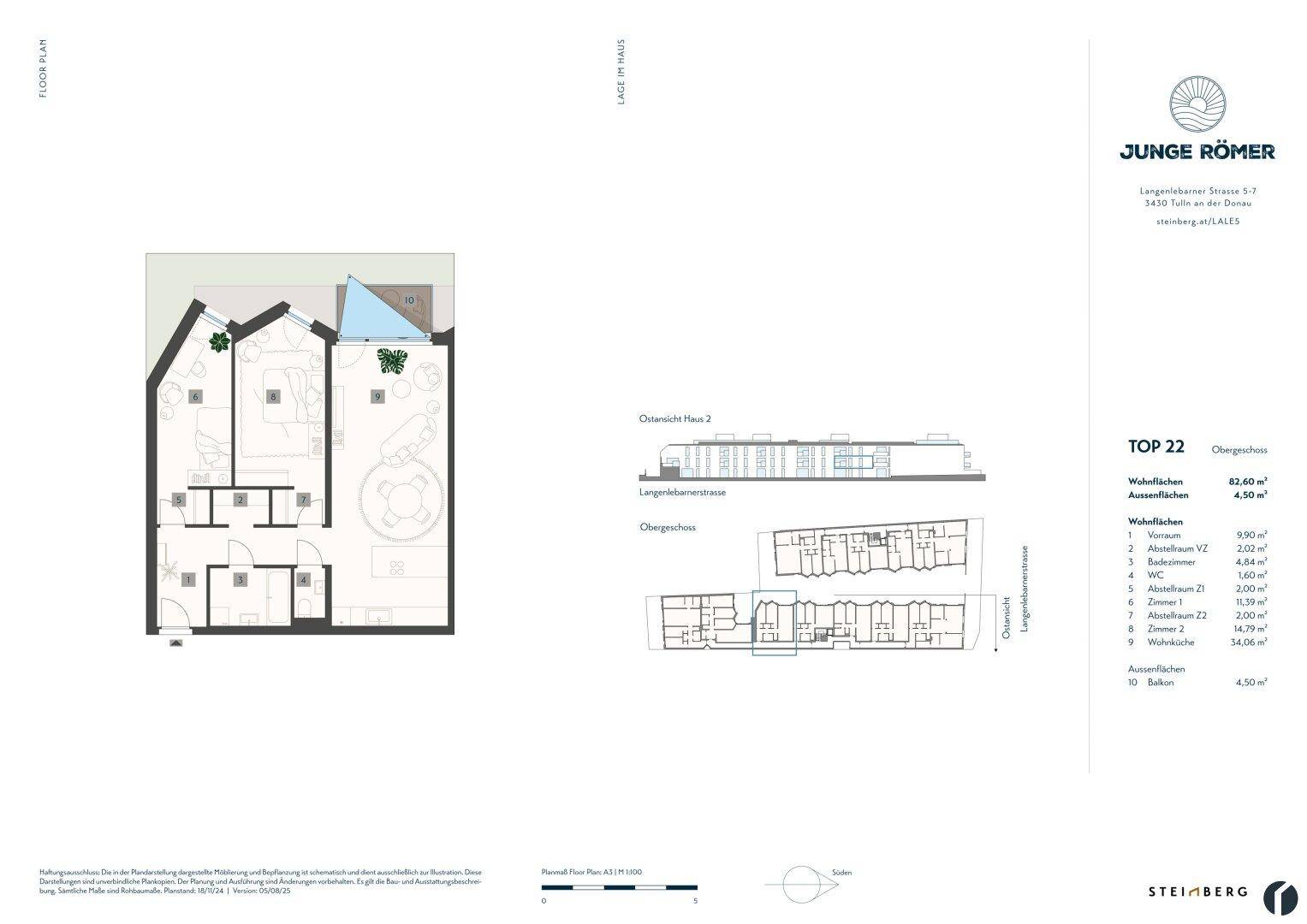 Wohnungsplan Top 22