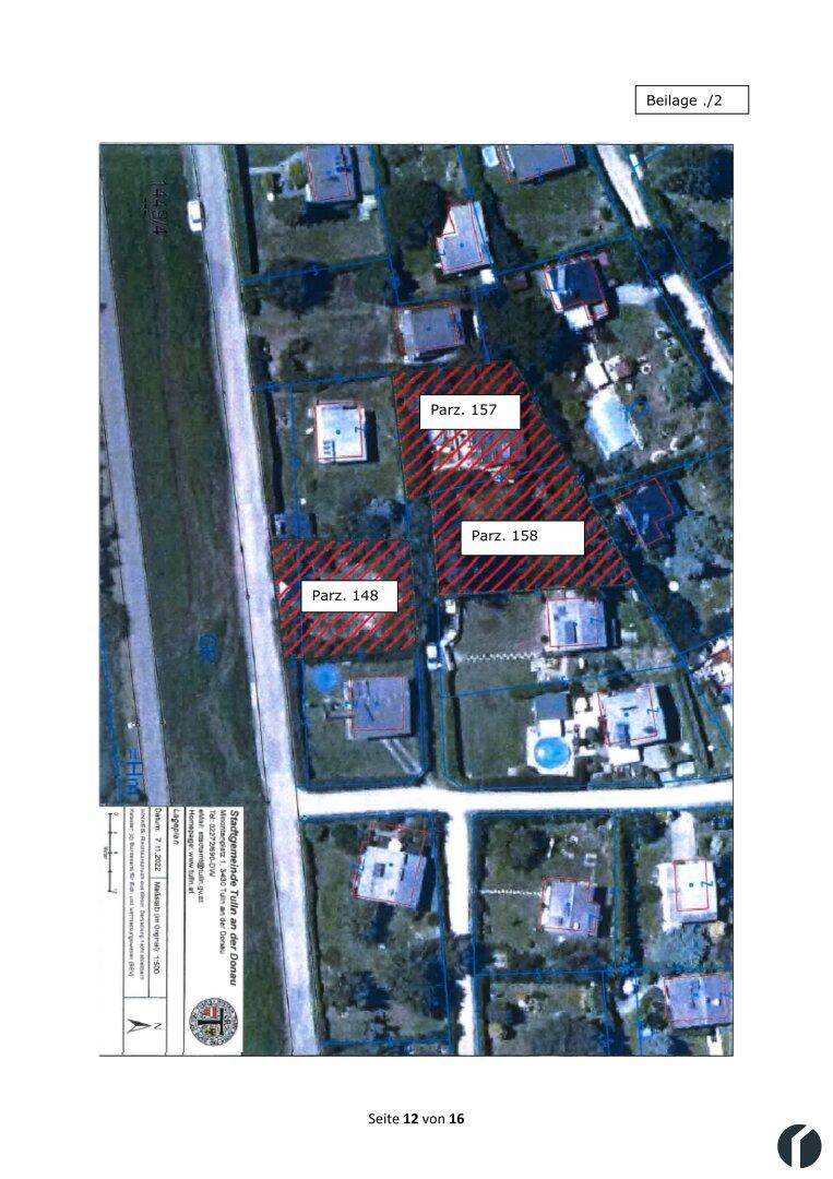 Lageplan Parzellen