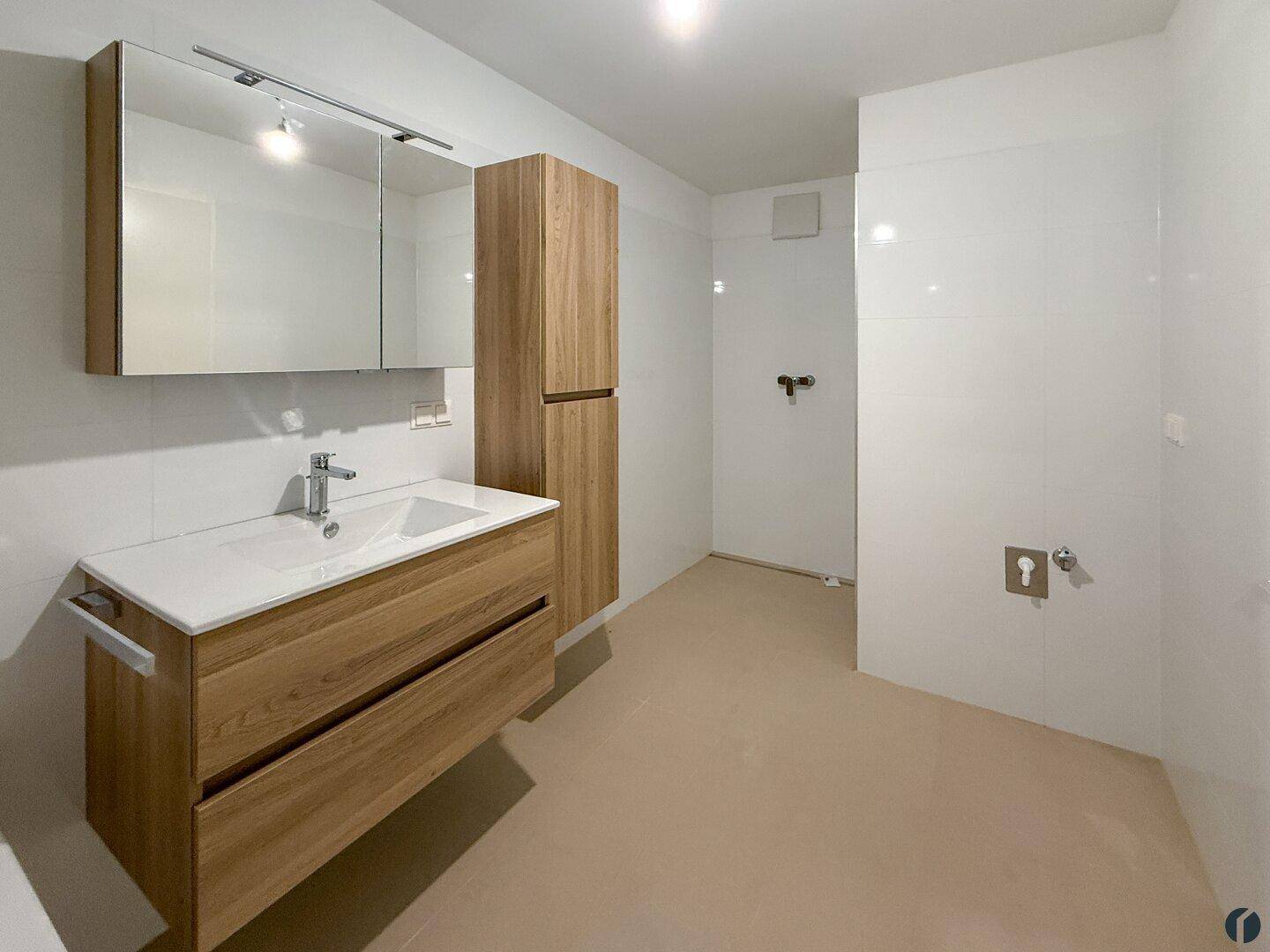 Badezimmer mit Walk-In-Dusche
