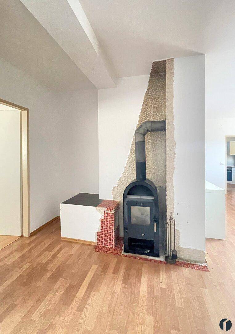 Kaminofen im Wohnzimmer