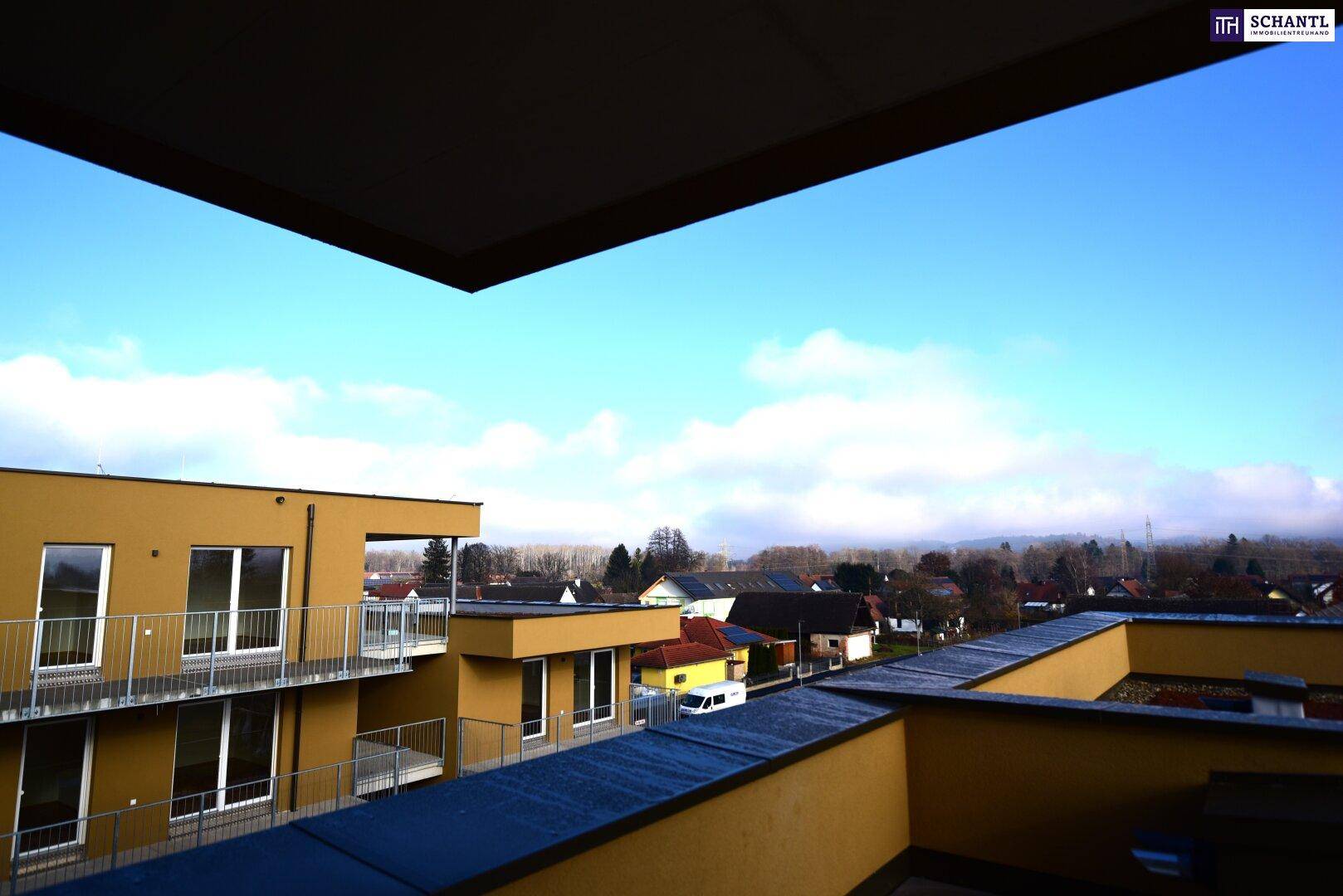 Leben wie im Paradies – 4-Zimmer-PENTHOUSE mit Rundumblick von der großzügigen 86 m² großen Dachterrasse! + 70 m² extensiv begrüntes Flachdach - Mehr
