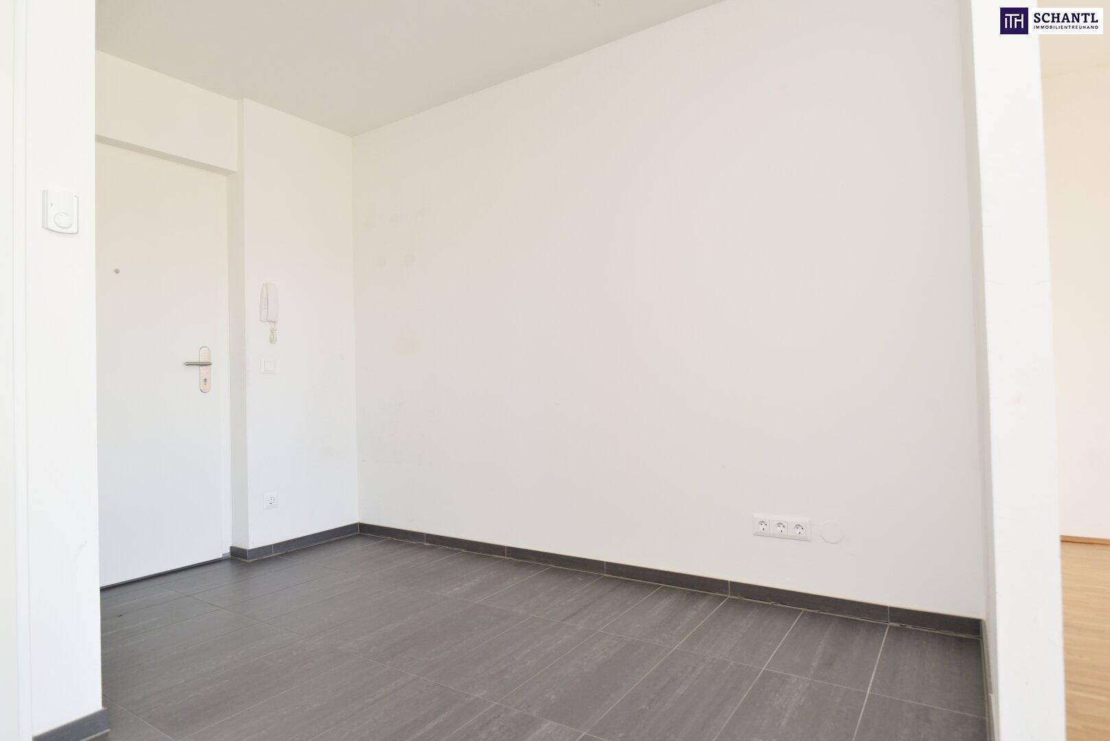 Geräumiger Eingangsbereich mit Fliesenboden und viel Platz.