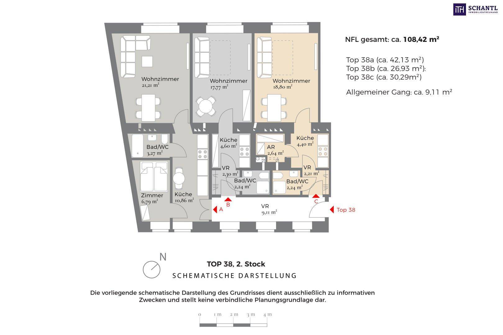 Grundriss, Schematische Darstellung