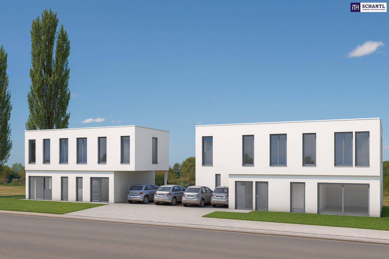 Modernes Wohnen in Massivbauweise – Einfamilienhäuser mit durchdachtem Raumkonzept in Wien-Nähe in Deutsch Wagram – freier Blick ins Grüne + unverbautes Gegenüber! - Vista 2