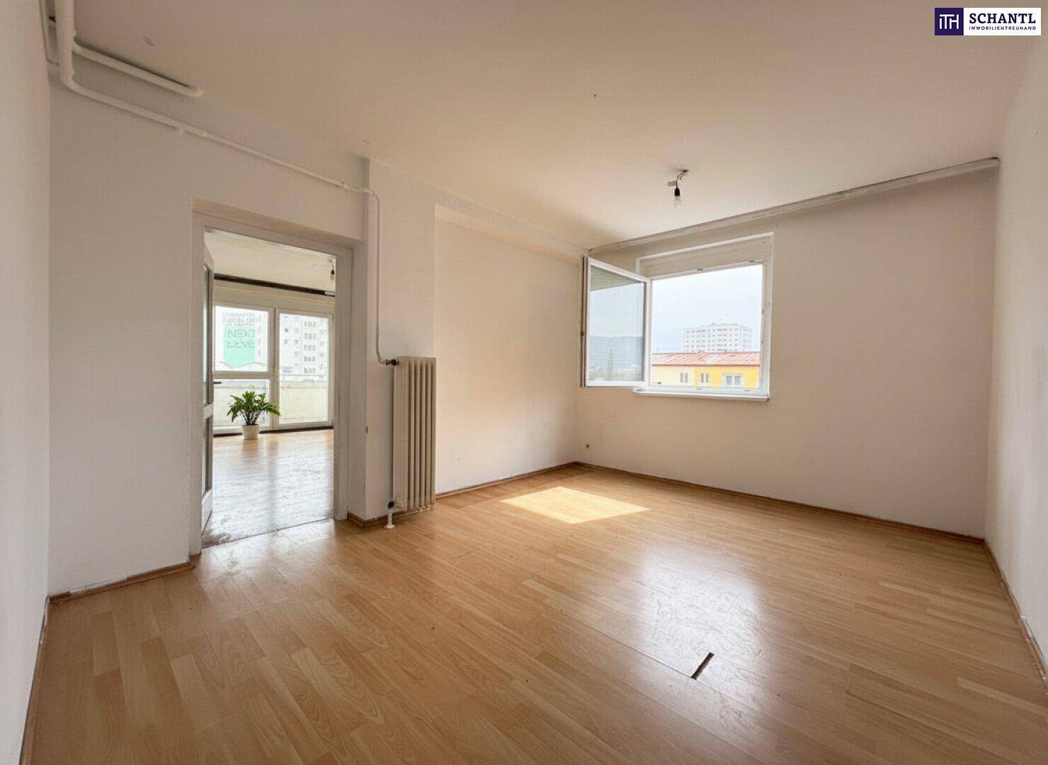 Großzügige 4-Zimmer Wohnung mit 2 Balkonen + Parkplatz und viel Potenzial – 98 m² in Graz - sanierungsbedürftig! - Ansicht 3