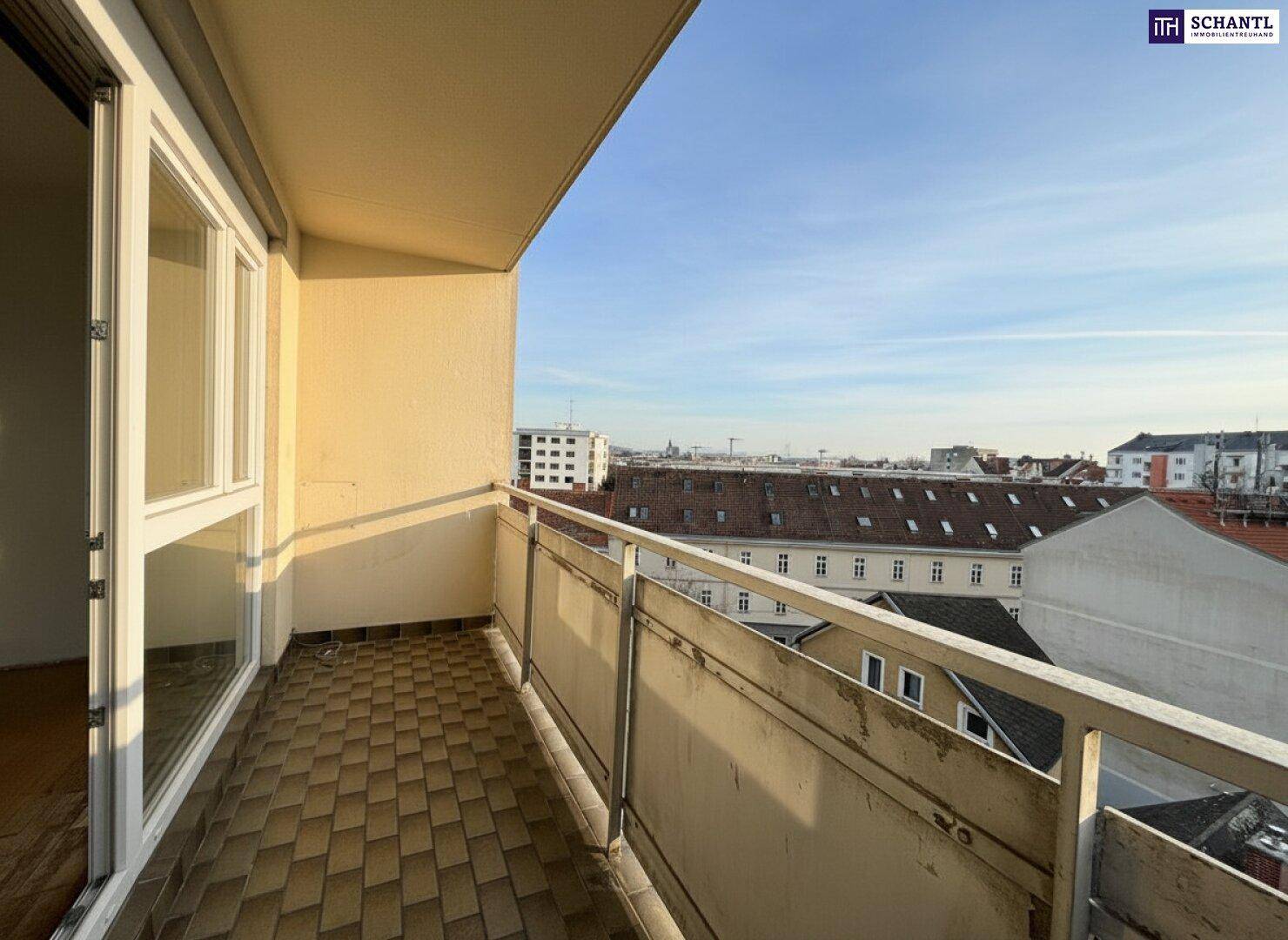 Großzügige 4-Zimmer Wohnung mit 2 Balkonen + Parkplatz und viel Potenzial – 98 m² in Graz - sanierungsbedürftig! - Ansicht 2