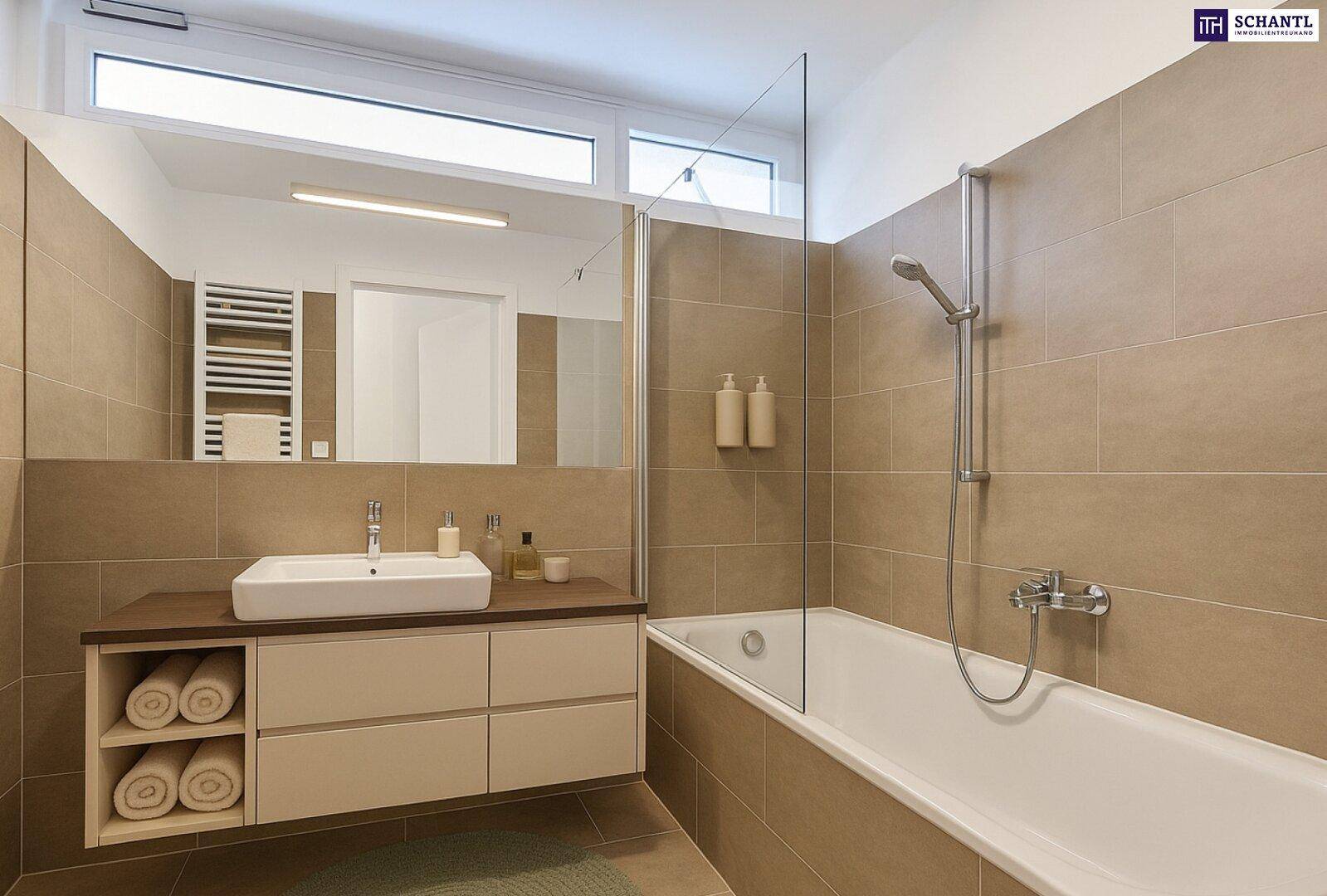 FIRE SALE!! Ein Stück Natur - ganz für sich allein! Das perfekte Familienparadies! Geniale Neubauwohnung mit WOW-Effekt! Riesiger Eigengarten und Terrasse + 4 Zimmer + Grün wohin das Auge reicht + Luftwärmepumpe! - Ansicht 4