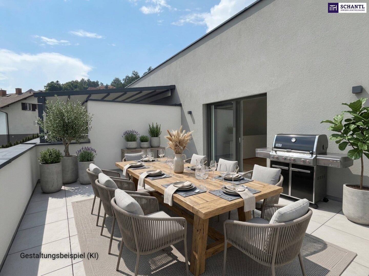 Terrasse möbliert