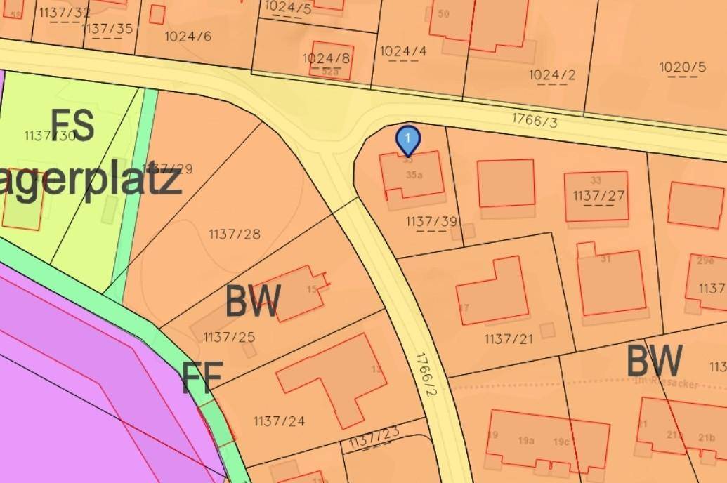 Lageplan/Widmungsplan