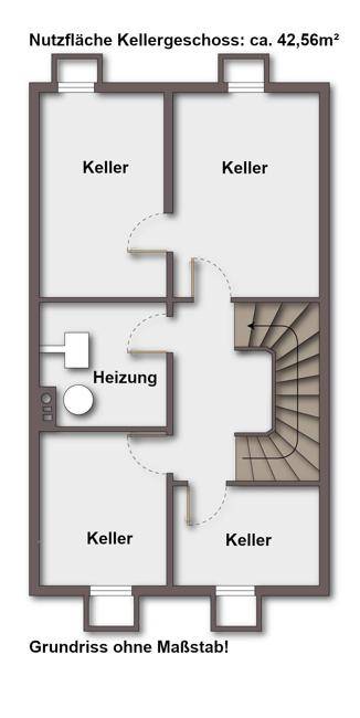 Grundriss KG ohne Maßstab