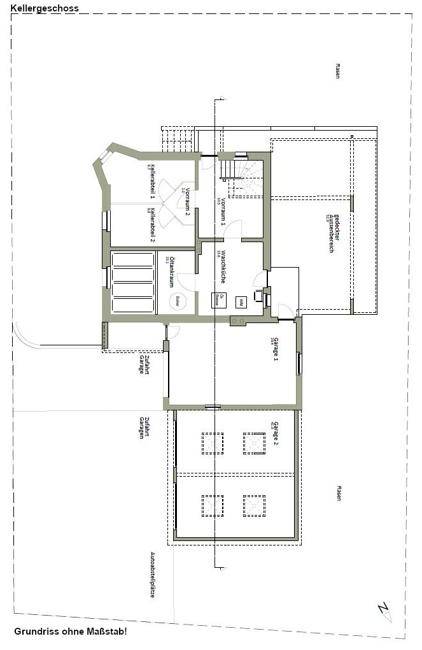 Grundriss Kellergescoss ohne Maßstab
