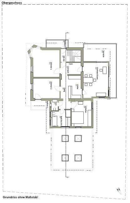 Grundriss Obergeschoss ohne Maßstab