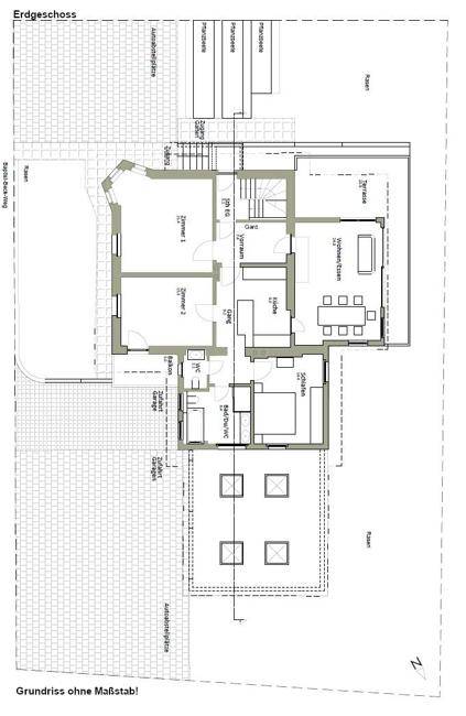 Grundriss Erdgeschoss ohne Maßstab
